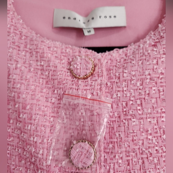 NWOT Endless Rose Tweed Mini Dress - Picture 8 of 9